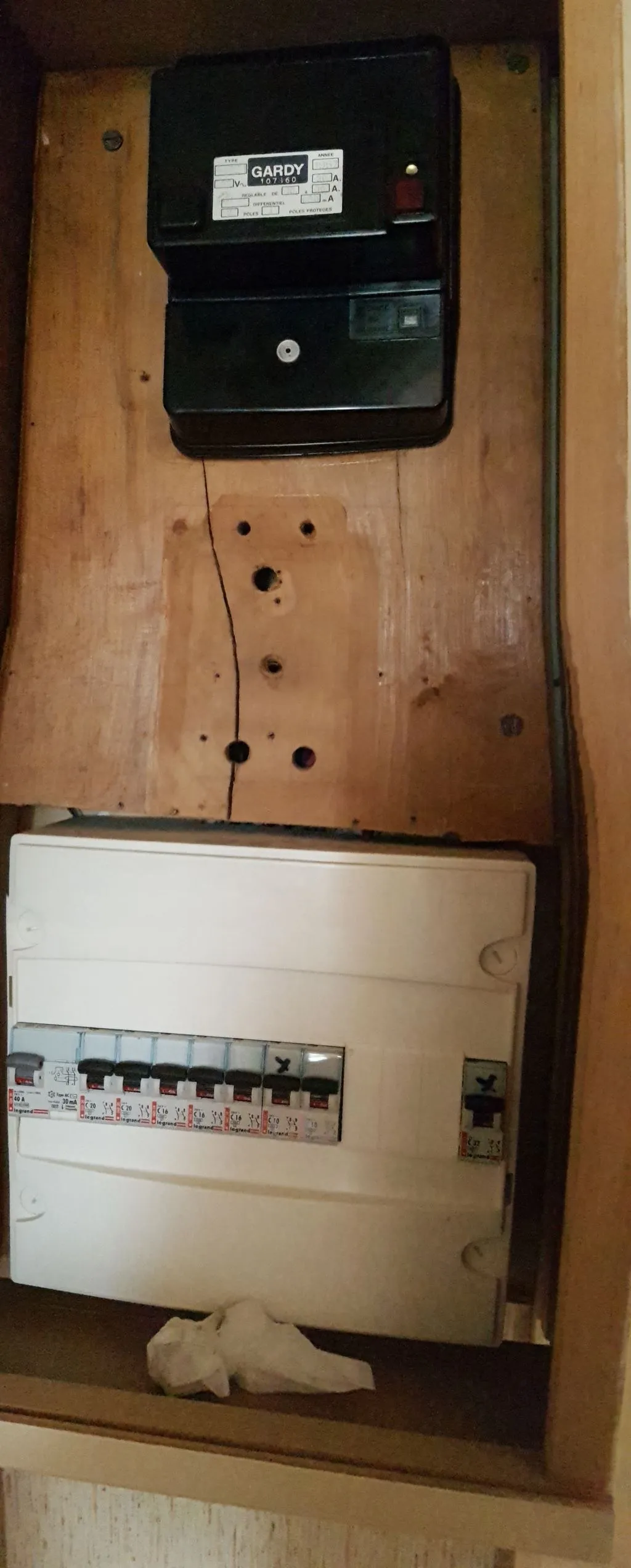 Installation électrique d'origine du F4 avant travaux