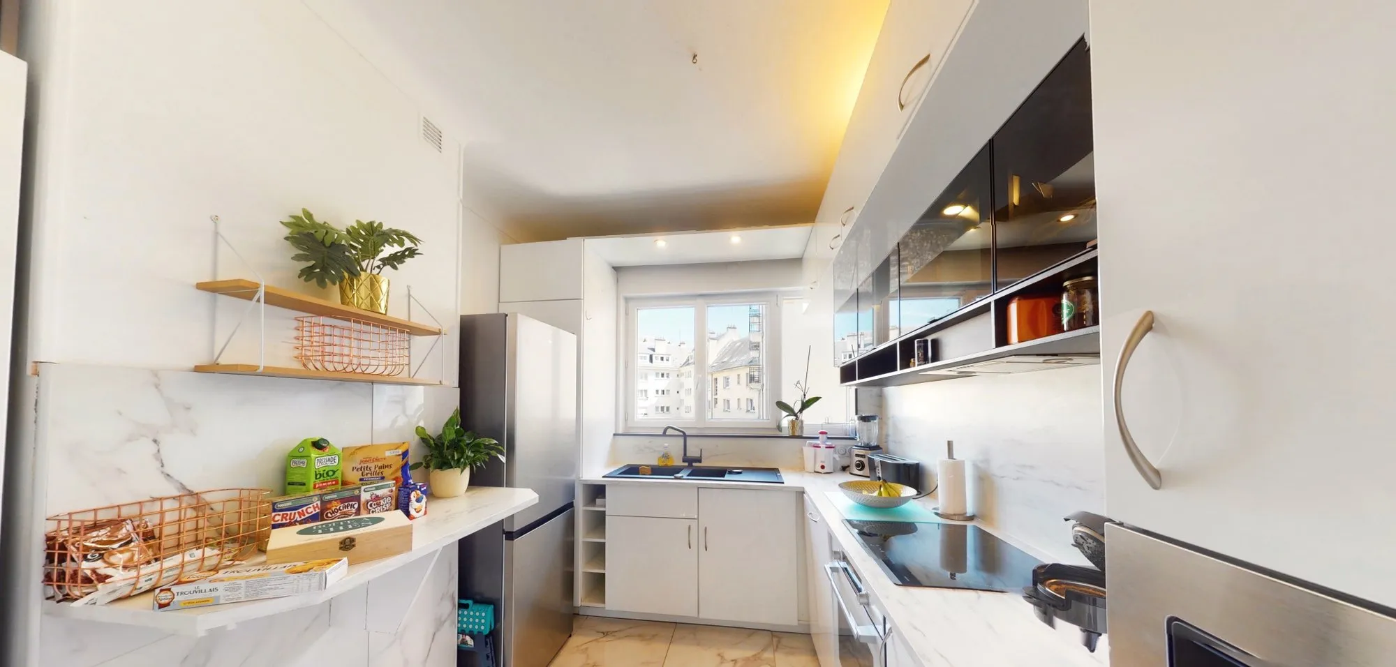 Cuisine rénovée dans un appartement à Caen