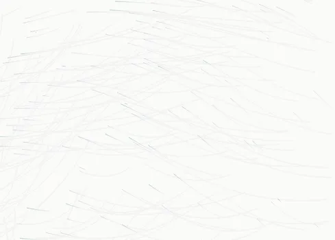 Le champ de particules dessiné par le site : des trajectoires courbes