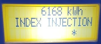 Relevé du compteur d'injection sur le réseau, avril 2019